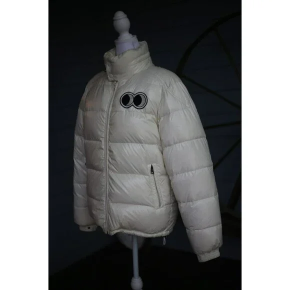 RARE Moncler White Down Puffer Jacket Size 1 / Small $1,925